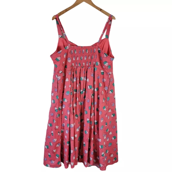 Torrid Pink Midi Dress with Ice Cream Print - Picture 4 of 5